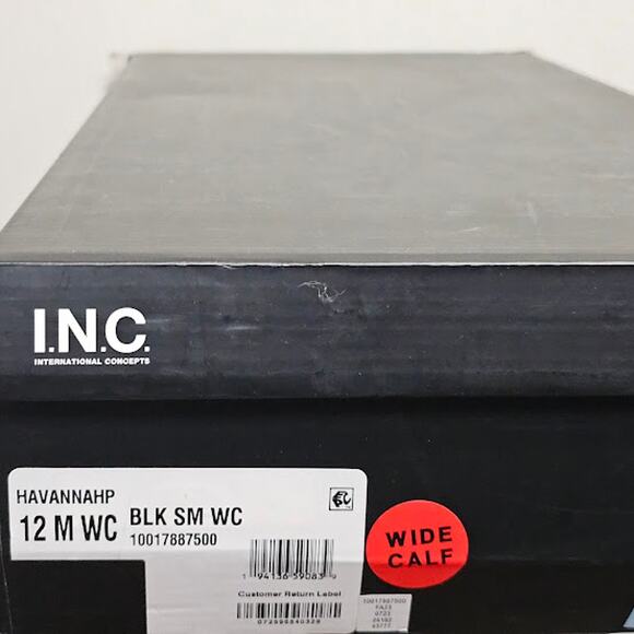 International Concepts Wide Calf Knee High Dress Boots Size 12 WC NWT - Picture 7 of 7